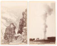 Boudoir Cabinet Card Yellowstone Landscape Views