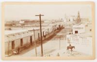 Boudoir Cabinet Card view of Church in Juarez, Mexico