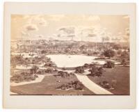 Two Landscape Views of Public Garden, Boston, Massachusetts