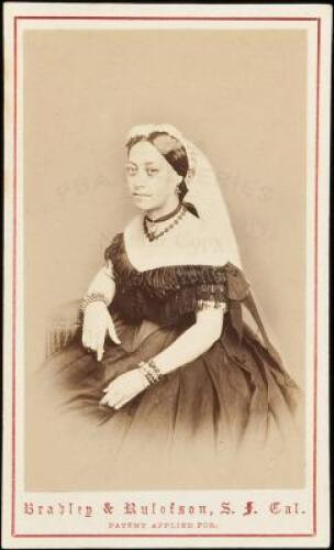 Carte-de-visite photograph of Queen Emma of Hawaii