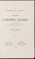 Ka Mooolelo Hawaii. Histoire de l’archipel Hawaiien (Iles Sandwich). Texte et Traduction précédés d'une introduction sur l'état physique, moral et politique du pays