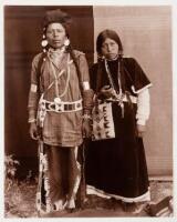 Two Native Americans, Man and Woman, in Tribal Dress