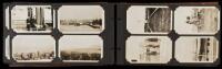Album with approx. 193 snapshot photographs taken by a Danish emigrant to Canada, most with ink captions on the image