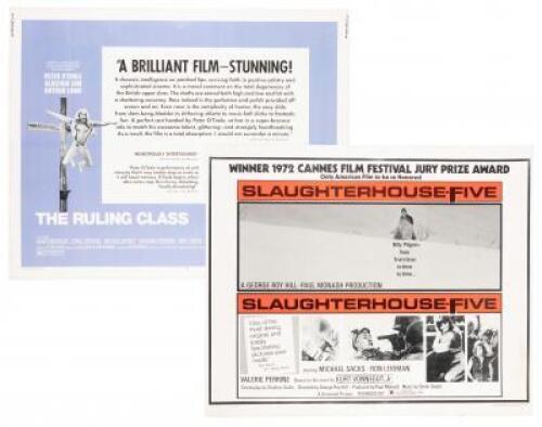 Slaughterhouse Five [with] The Ruling Class - two half-sheet movie posters
