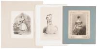 Three prints from the Romantic era of ballet