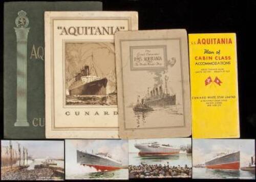 Large group of items relating to the R.M.S. Aquitania