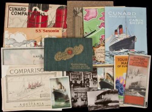 Large group of items relating to various Cunard Lines