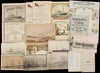 Turn-of-the-century steam ship ephemera
