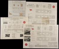 Four Deck Plans from White Star Line ships