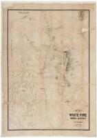 Map of White Pine Mining District White Pine County Nevada. Drawn from Surveys by Tagliabue & Barker, Civil Engineers and Surveyors, Treasure City, 1869. Scale 1=9600