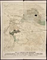 Map of a Portion of San Bernardino and San Diego Counties, Showing the Bear Valley Reservoir, Its Water Shed also the Valleys where its Waters are to be used, including the Alessandro and Perris Irrigation Districts. The Bear Valley Irrigation Company, F.