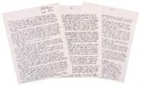 R. Crumb Handwritten Letter to Marty Pahls, January 20, 1977, Three Sheets