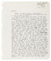 R. Crumb Handwritten Letter to Marty Pahls, c.1971