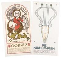 Goines exhibit poster [with] Die Nibelungen film poster