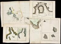 Twelve charts from the text volumes of the official account of James Cook's Third Voyage