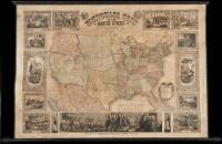 Pictorial Map of the United States 1849