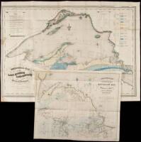 Two geological maps of Michigan