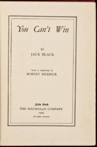 You Can't Win