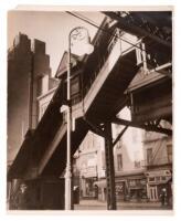 [New York City. Stairway to elevated trains]