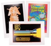 Eight Bill Ham Light Show posters signed by the artists