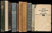Nine volumes in decorative cloth bindings