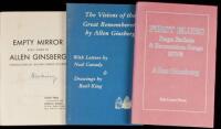 Three volumes by Allen Ginsberg - each signed