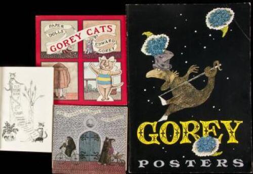 Four volumes signed by Edward Gorey