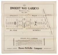 Map of Dwight Way Gardens Berkeley, Cal. Dec. 1907