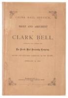 China Mail Service: Brief and argument of Clark Bell, attorney and counsel for the Pacific Mail Steamship Company, before the Judiciary Committee of the Senate, February 11, 1875