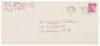 Sheet signed by the seven Mercury astronauts, being the second page of an autograph letter signed by John Glenn, with envelope hand-addressed by Glenn - 4