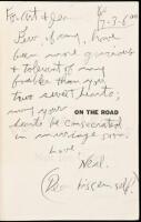 On The Road - Inscribed by Neal Cassady