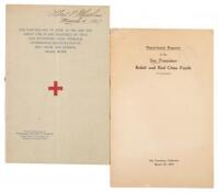 Two pamphlets on Red Cross relief work in the aftermath of the San Francisco earthquake