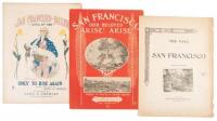 Three pieces of sheet music inspired by the great San Francisco earthquake and fire