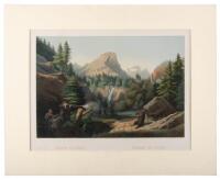 Medve-Vad&aacute;szat / Chasse de L'Ours [bear hunt plate from Les Chasses et le Sport en Hongrie]