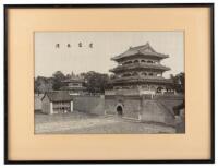 Embroidered silk view of Liaoning Beiling (遼寧北陵)