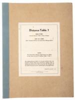 Distance Table 7: Book of Maps (cover title)