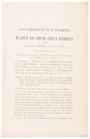 An act concerning the city of San Francisco and to ratify and confirm certain ordinances of the Common Council of said city