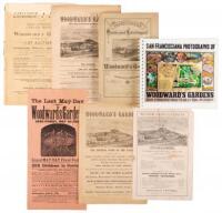 Several catalogues, flyers, & other items relating to San Francisco's Woodward Gardens, the "Central Park of the Pacific