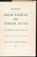 Four Saints in Three Acts: An Opera to be Sung