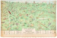 General Location Map of an Area of Agricultural Development, Industrial Expansion, Recreation and Food at its best. McDonald's Cafe Owner's: Selma Henry Beck; Visalia Bob Beck; Ben L. McDonald in the State of California