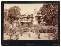 Original photograph of the Rhine House mansion at the Beringer Winery in Napa County, California