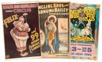 Three Ringling Bros. and Barnum & Bailey circus posters