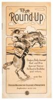 The Round-Up. Oregon Daily Journal Red and Blue Special Trains - Portland to Pendleton and Return Over the Oregon-Washington Railroad & Navigation Co. September 26-29, 1912.