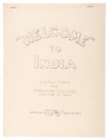 "Welcome" to India: Useful Hints for American Soldiers Arriving in India