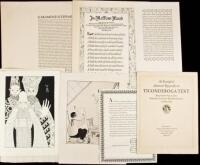 Approximately 55 fine press broadsides