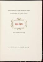 Bibliography of the Grabhorn Press, 1940-1956 [With a Check-List 1916-1940]