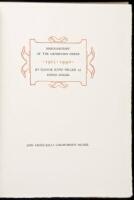 Bibliography of The Grabhorn Press: 1915-1940