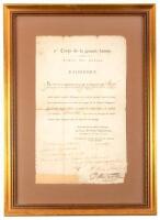 Document signed by General Dominique-Joseph Ren&eacute; Vandamme