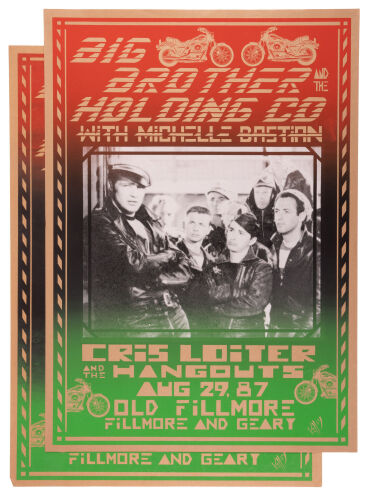 Big Brother and the Holding Co with Michelle Bastian, Cris Loiter and the Hangouts Aug 29, 87, Old Fillmore, Fillmore and Geary