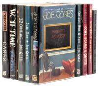 Eight novels inscribed by Joe Gores to his wife Dori